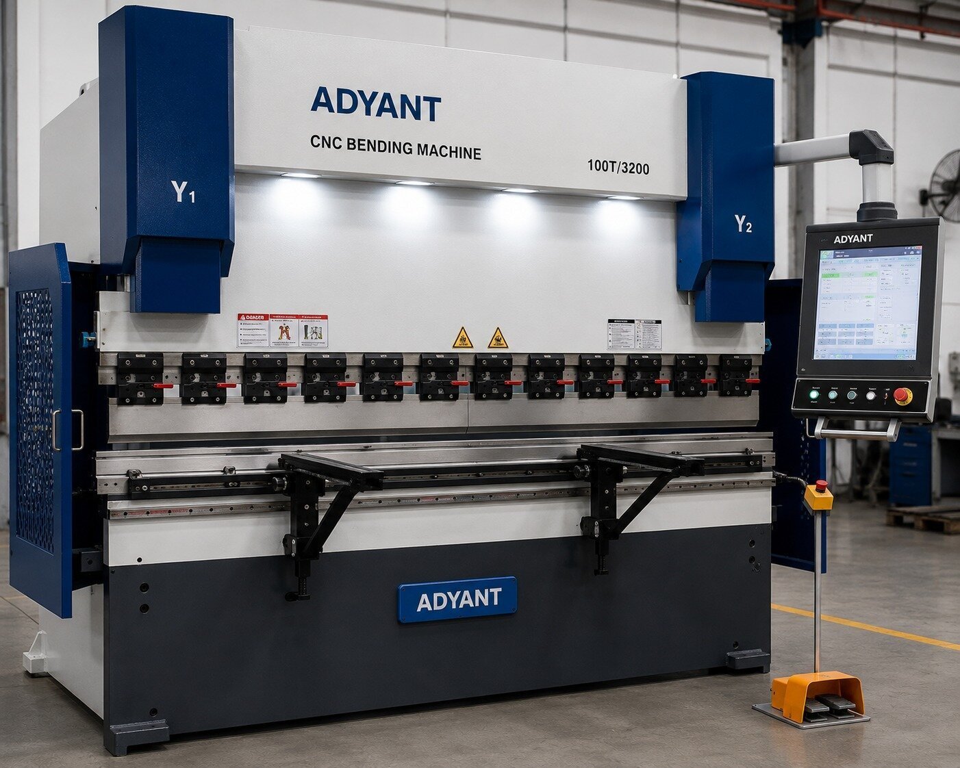 CNC bending machine forming automotive sheet metal components